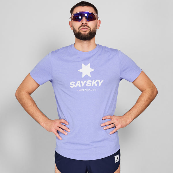 SAYSKY Logo Combat Pro T-shirt T-SHIRTS 7008 - PURPLE MELANGE