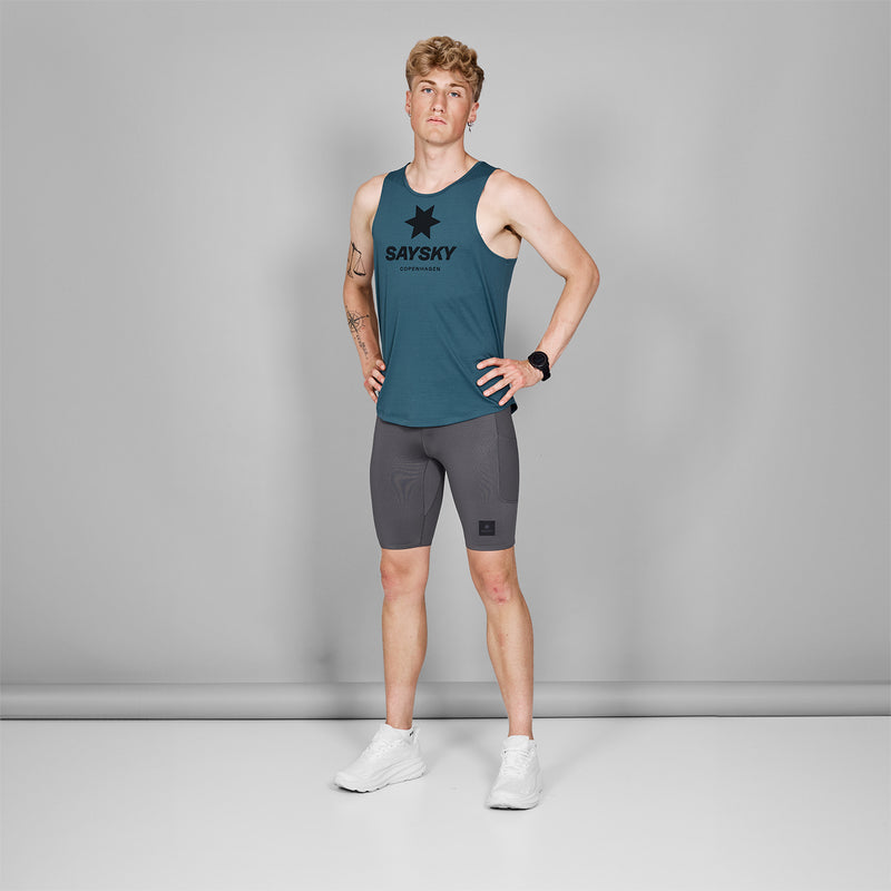 SAYSKY Logo Combat Singlet SINGLETS 2008 - BLUE