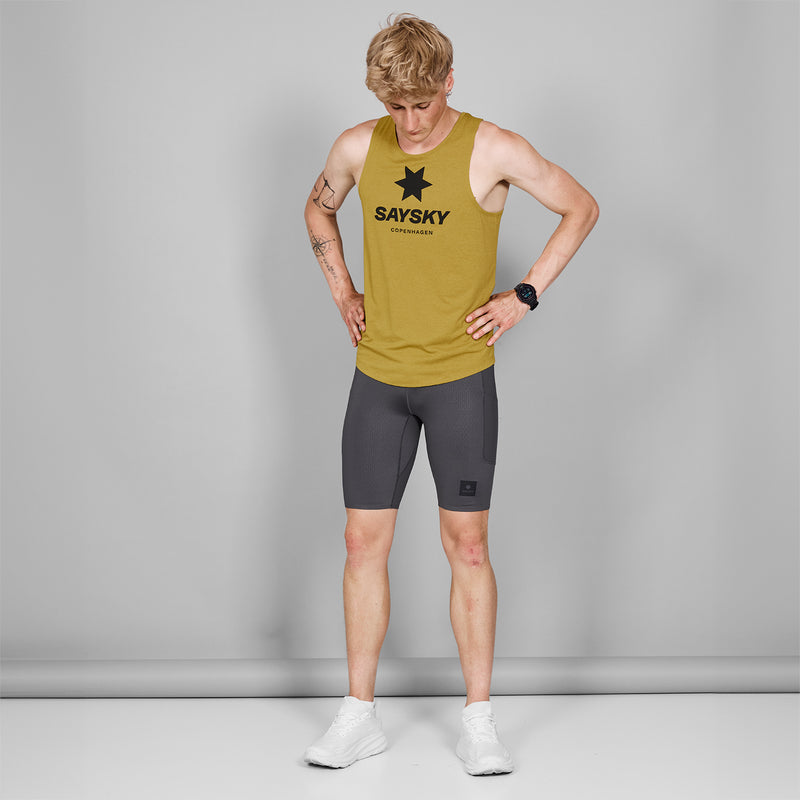 SAYSKY Logo Combat Pro Singlet SINGLETS 4006 - YELLOW MELANGE