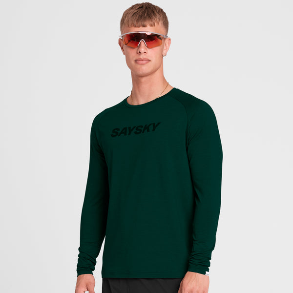 SAYSKY Logo Pace Long Sleeve LONG SLEEVES 3010 - GREEN