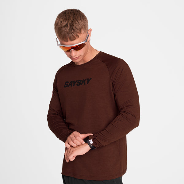 SAYSKY Logo Pace Long Sleeve LONG SLEEVES 5008 - RED