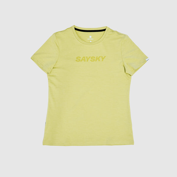 SAYSKY Logo Pace T-Shirt T-SHIRTS 3008 - GREEN MELANGE
