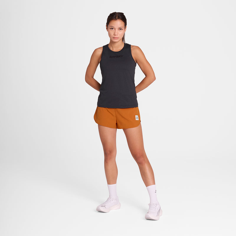 SAYSKY Logo Pace Top SINGLETS 9001 - BLACK