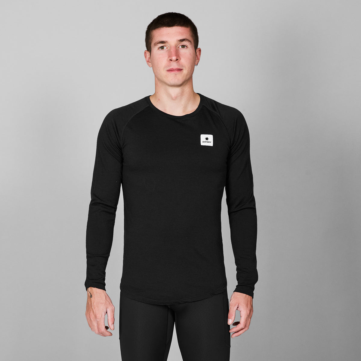 SAYSKY Merino 165 Base Layer Long Sleeve LONG SLEEVES 901 - BLACK