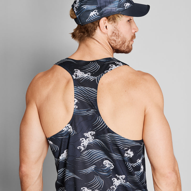 SAYSKY PUMA X SAYSKY SINGLET SINGLETS 1013 - BLUE AOP