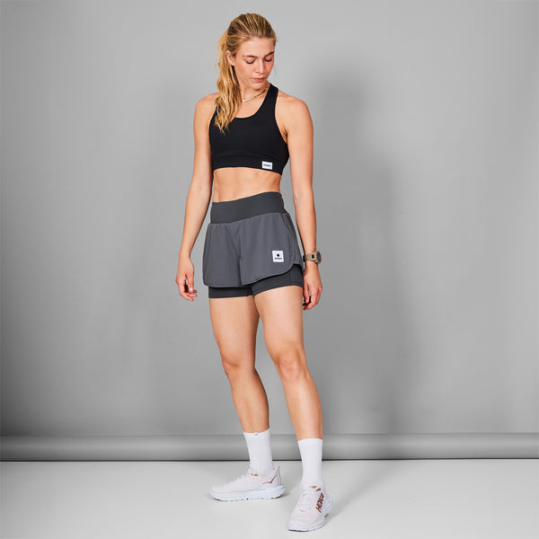 SAYSKY Pace 2 in 1 Shorts 3'' SHORTS 704 - GREY