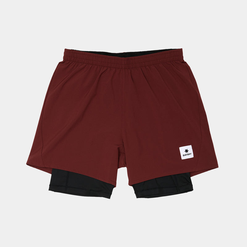 SAYSKY Pace 2 in 1 Shorts 5'' SHORTS 509 - RED
