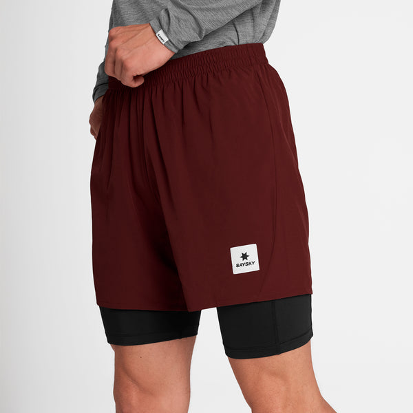 SAYSKY Pace 2 in 1 Shorts 5'' SHORTS 509 - RED