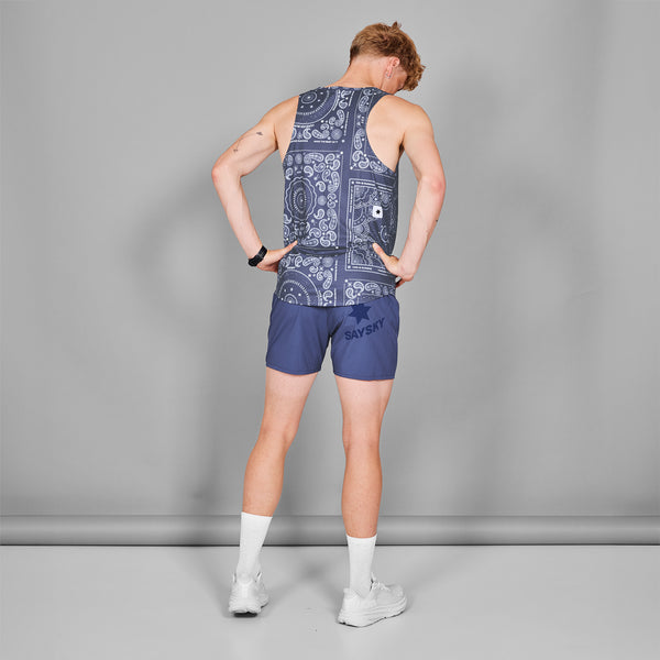 SAYSKY Paisley Combat Singlet SINGLETS 1020 - BLUE PAISLEY AOP