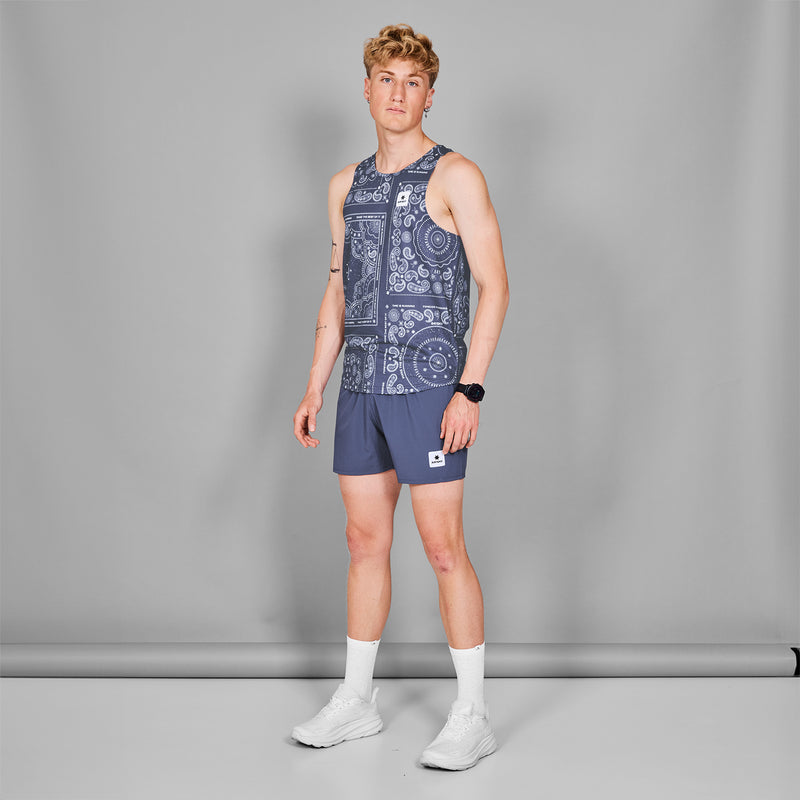 SAYSKY Paisley Combat Singlet SINGLETS 1020 - BLUE PAISLEY AOP