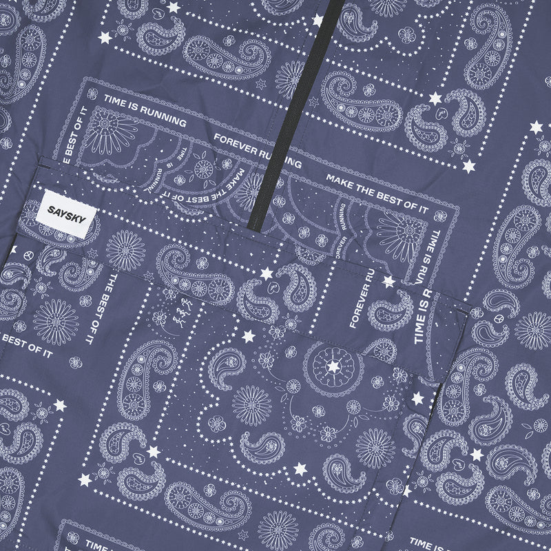 SAYSKY Paisley Pace Anorak JACKETS/VESTS 1020 - BLUE PAISLEY AOP