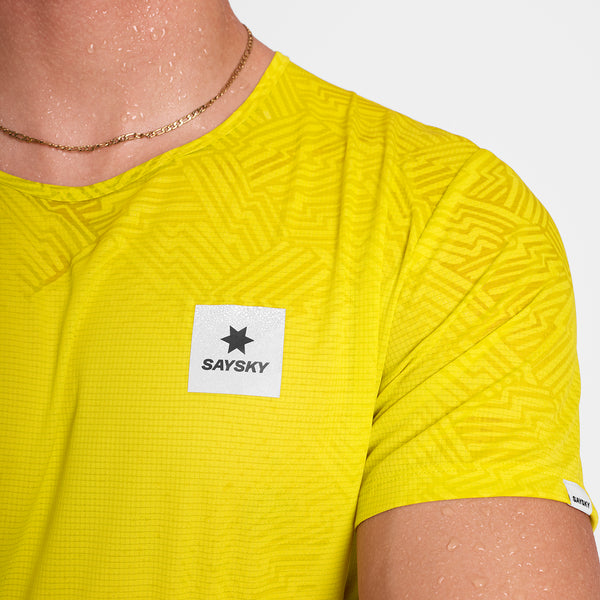 SAYSKY Reactive Flow T-Shirt T-SHIRTS 1052 - YELLOW AOP
