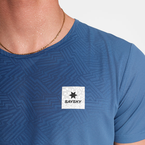 SAYSKY Reactive Flow T-Shirt T-SHIRTS 1054 - BLUE AOP