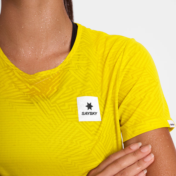SAYSKY Reactive Flow T-Shirt T-SHIRTS 1052 - YELLOW AOP