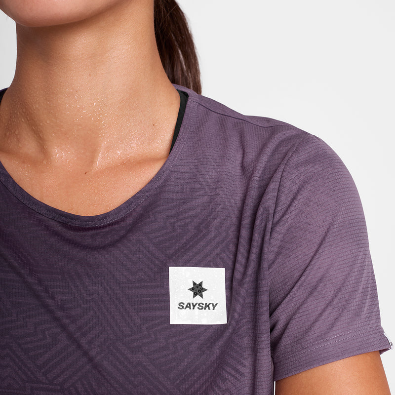 SAYSKY Reactive Flow T-Shirt T-SHIRTS 1053 - PURPLE AOP