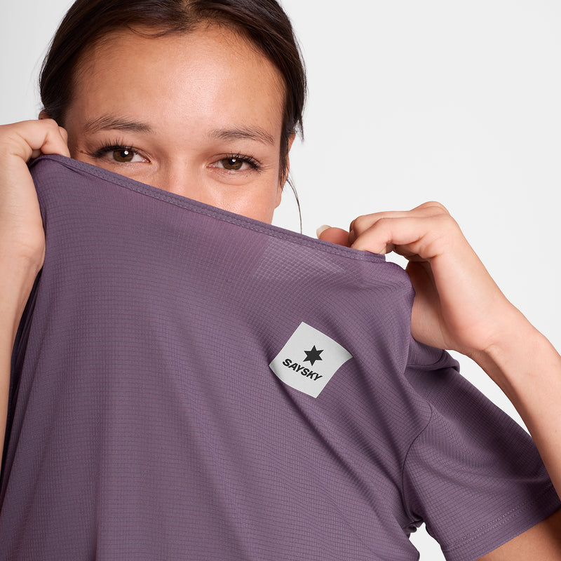 SAYSKY Reactive Flow T-Shirt T-SHIRTS 1053 - PURPLE AOP