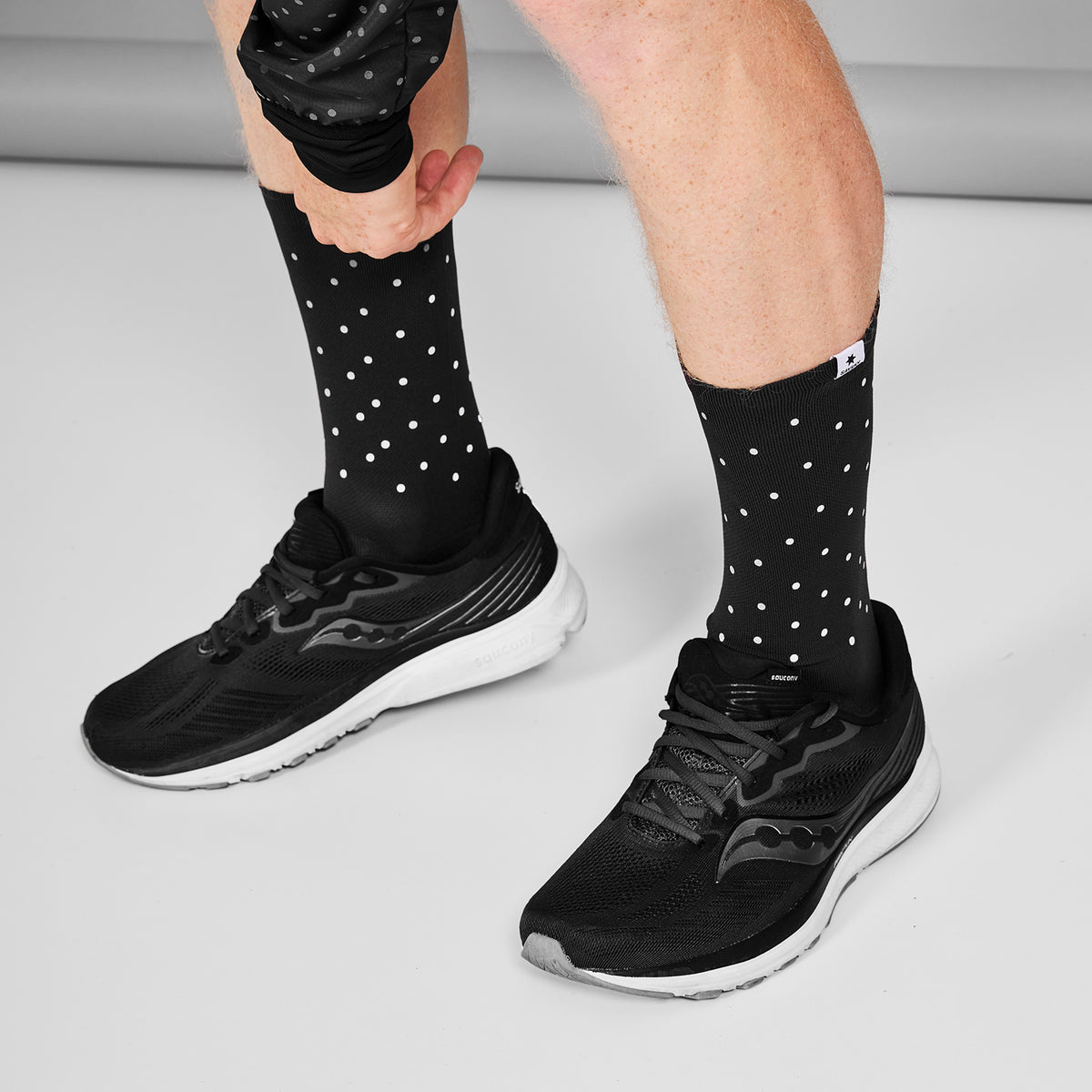 SAYSKY Reflective High Combat Socks 300 SOCKS 901 - BLACK