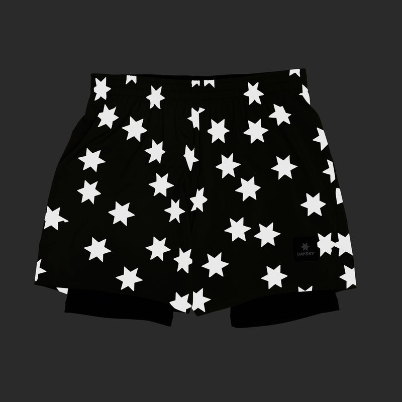SAYSKY Star 2 in 1 Pace Shorts 5'' SHORTS 1012 - GREEN