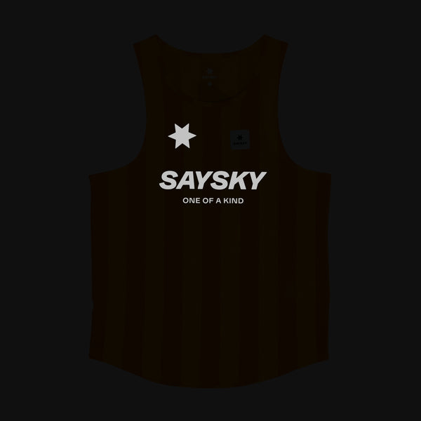 SAYSKY Stripe Combat Singlet SINGLETS 008 - YELLOW AOP
