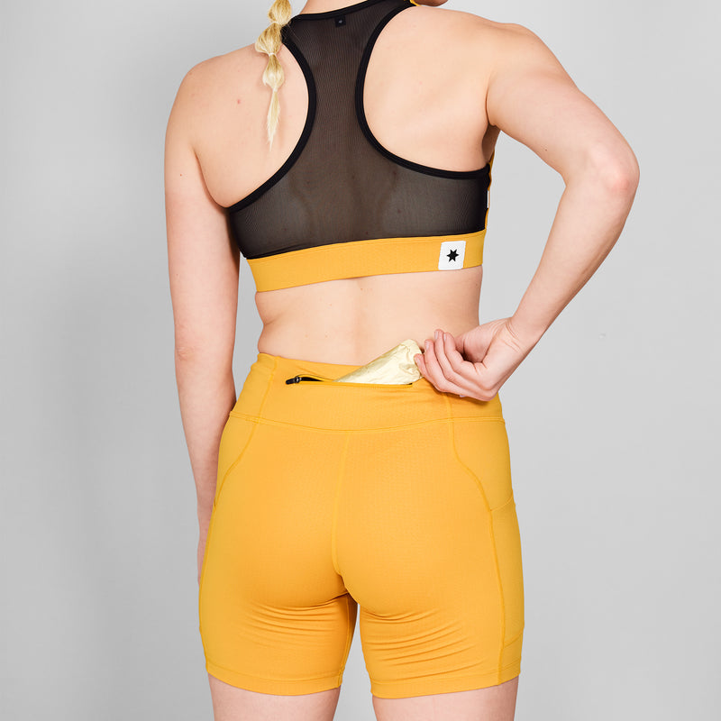 SAYSKY W Combat+ Short Tights 7" TIGHTS 412 - YELLOW