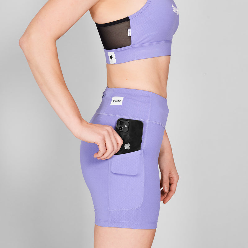 SAYSKY W Combat+ Short Tights 7" TIGHTS 709 - PURPLE