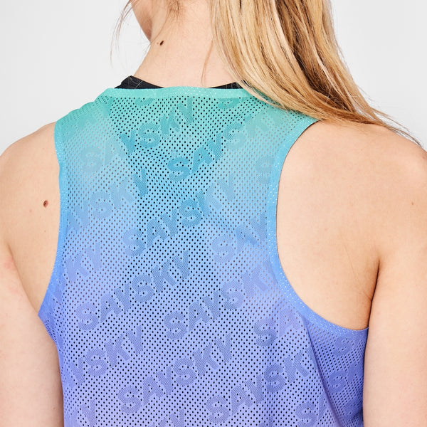 SAYSKY W Drip Dye Flow Air Singlet SINGLETS 1033 - PURPLE AOP