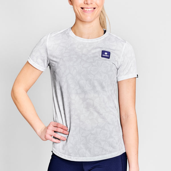 SAYSKY W Flower Combat T-Shirt T-SHIRTS 1030 - WHITE AOP