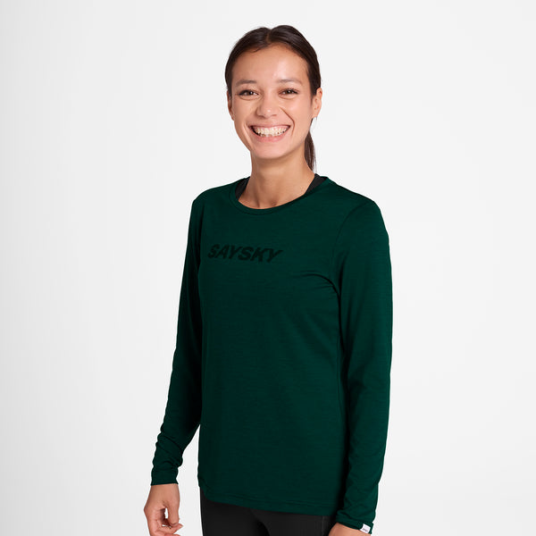 SAYSKY Logo Pace Long Sleeve LONG SLEEVES 3010 - GREEN