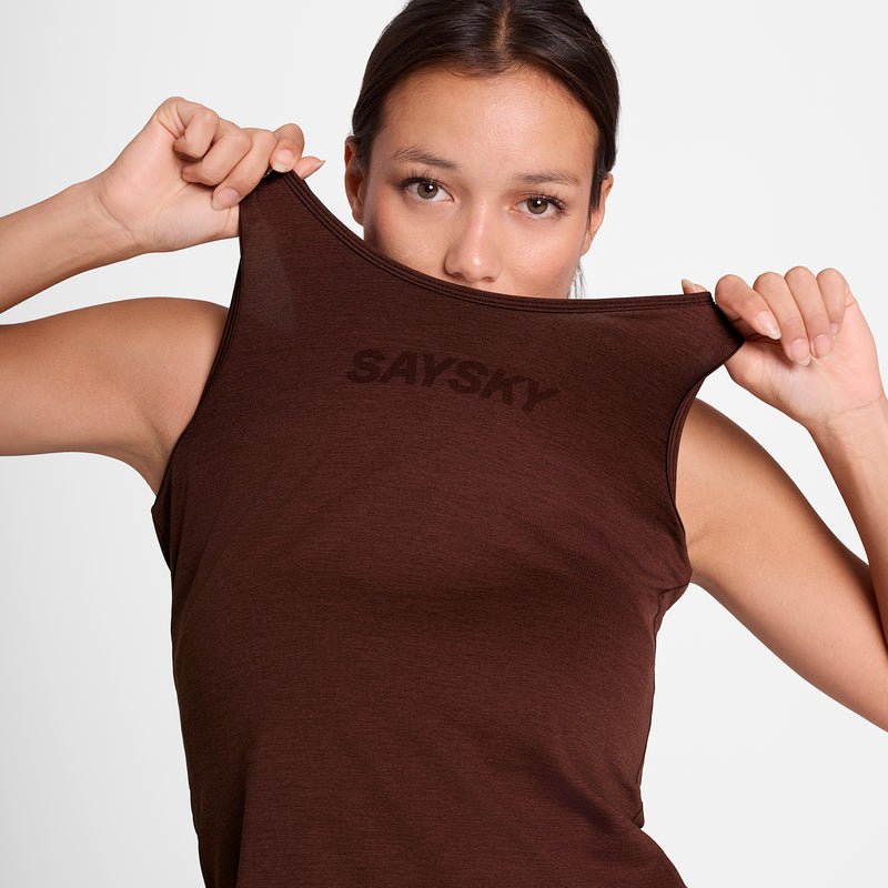 SAYSKY Logo Pace Top SINGLETS 5008 - RED
