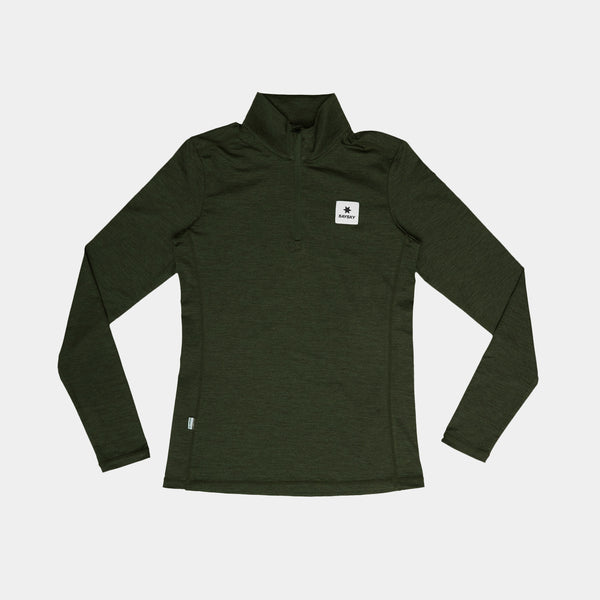 SAYSKY Pace Half Zip Long Sleeve LONG SLEEVES 3001 - GREEN