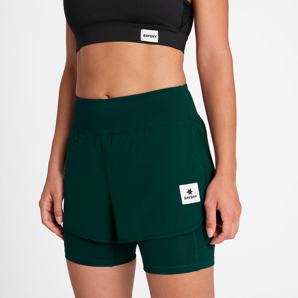 SAYSKY Pace 2 in 1 Shorts 3'' SHORTS 317 - GREEN