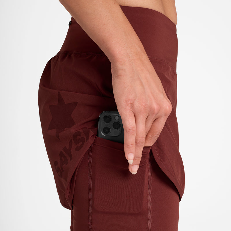 SAYSKY Pace 2 in 1 Shorts 3'' SHORTS 509 - RED