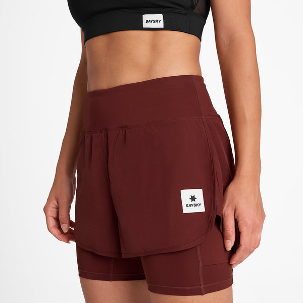 SAYSKY Pace 2 in 1 Shorts 3'' SHORTS 509 - RED