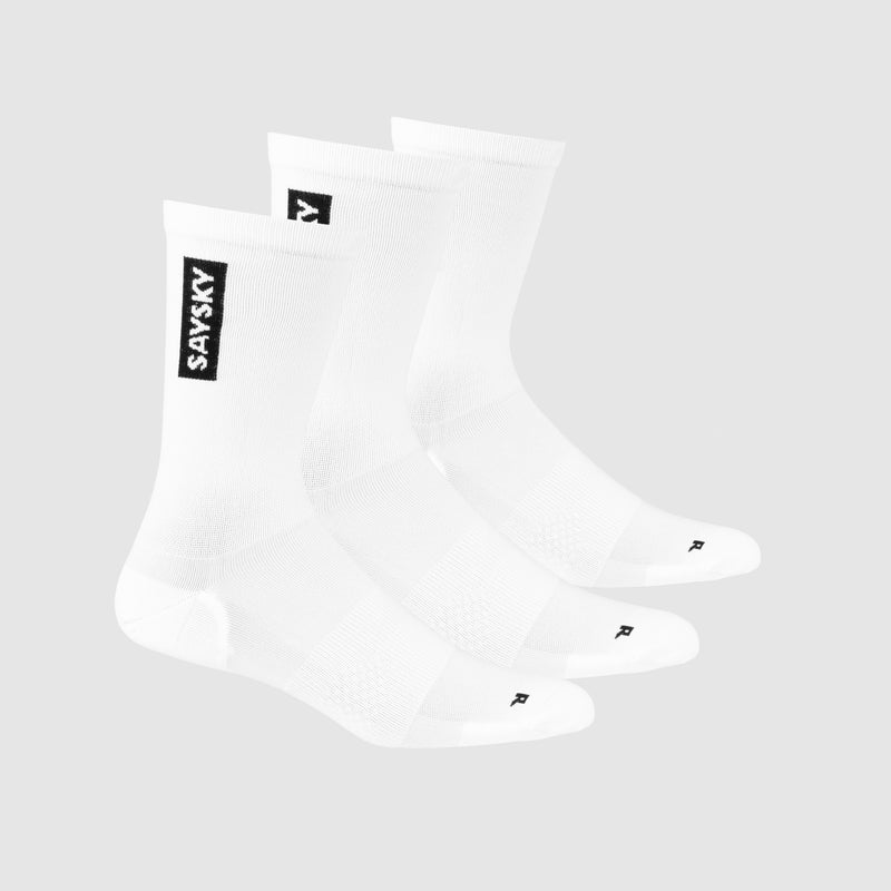 SAYSKY 3-Pack High Combat Socks ACCESSORIES WHITE